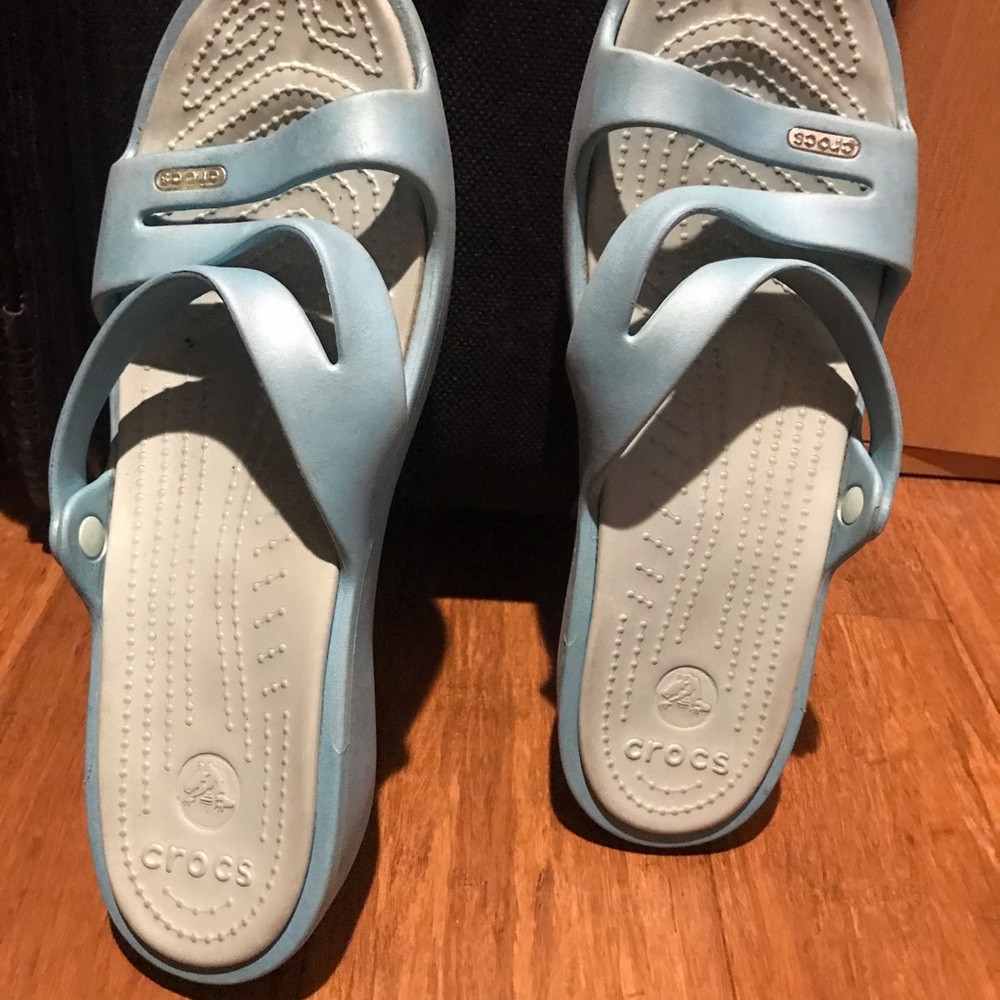 Womens Crocs Patricia Wedges Slippers Size 11W